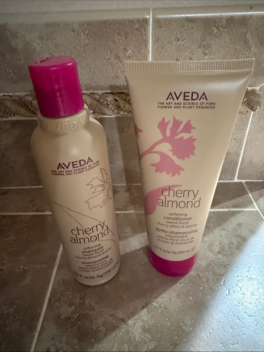 Unopened AVEDA Cherry Almond Shampoo & Conditioner
